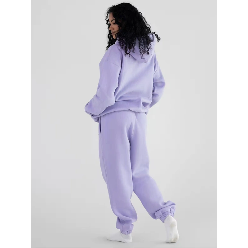 Comfrt Tops Comfrt Pastel Hoodie Lavender - Image 2