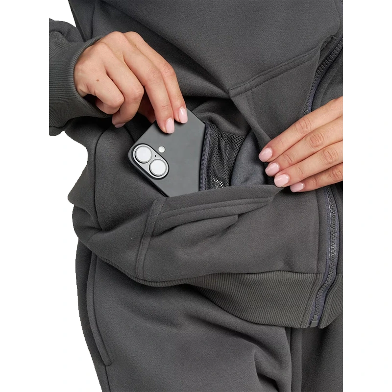 Comfrt Tops Comfrt Travel Essentials Zip Hoodie - Image 2