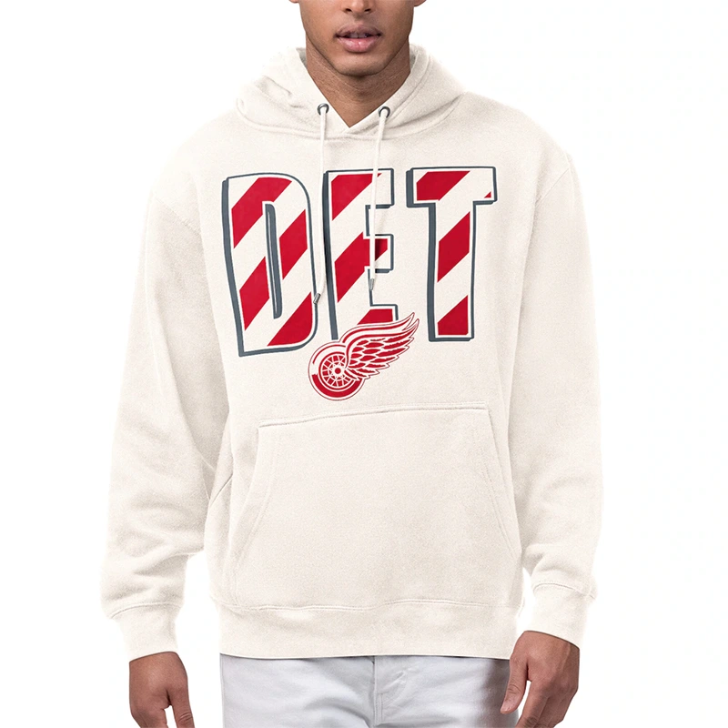 Detroit Red Wings Starter City Abbreviation Fleece Hoodie
