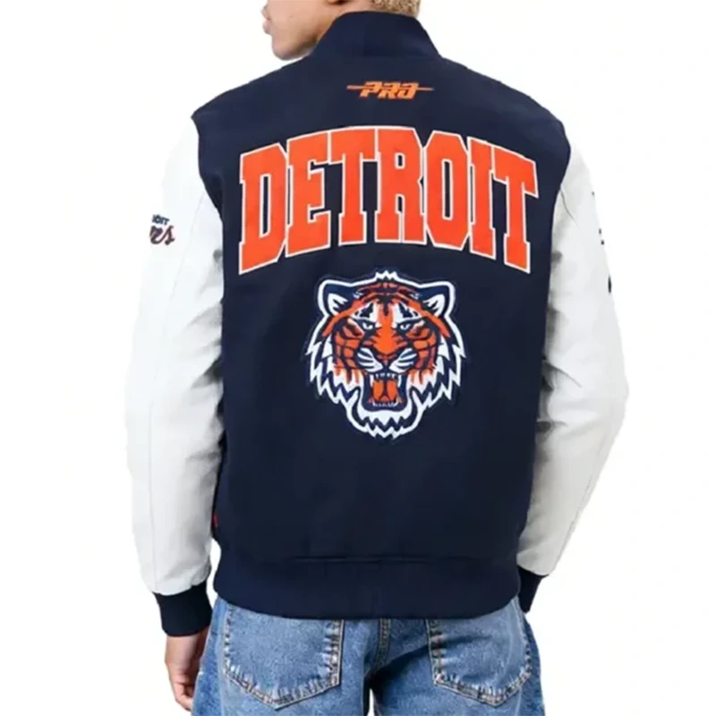 Detroit Tigers City Arch Varsity Jacket - Image 2