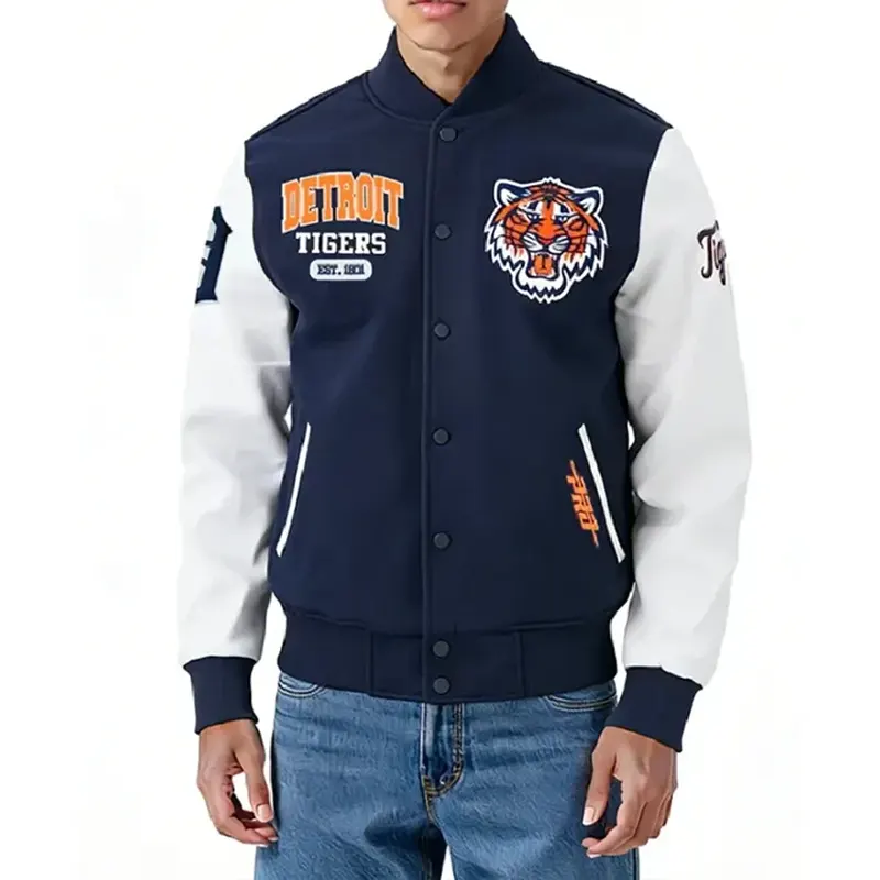 Detroit Tigers City Arch Varsity Jacket