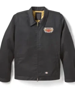 Dickies x Harley Davidson Quilted Lined Eisenhower Black Jacket