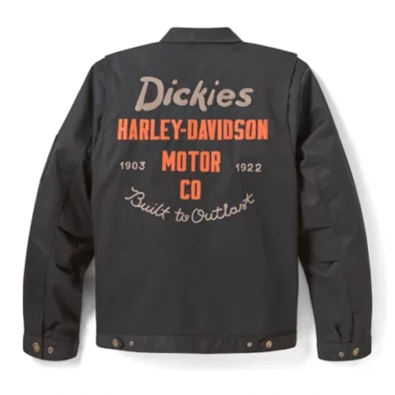 Dickies x Harley Davidson Quilted Lined Eisenhower Black Jacket - Image 2