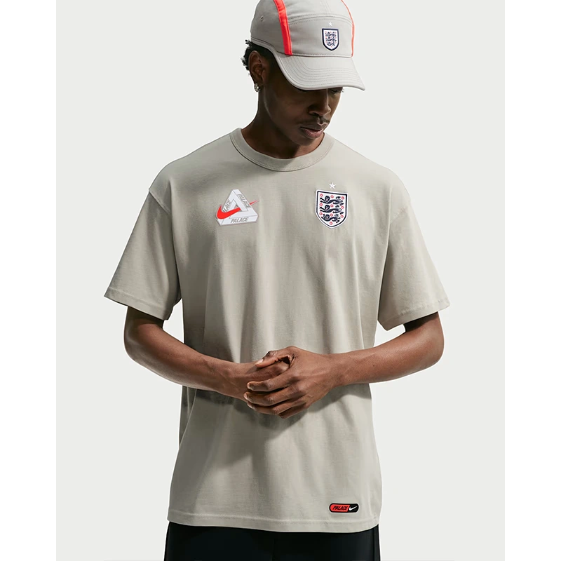 England x Palace Grey T-Shirt - Image 3