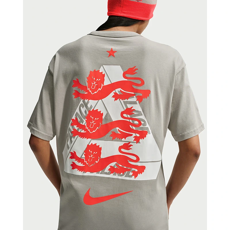 England x Palace Grey T-Shirt - Image 4