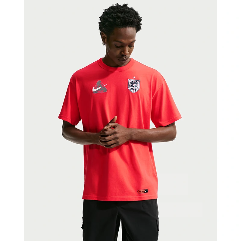 England x Palace Red T-Shirt - Image 3