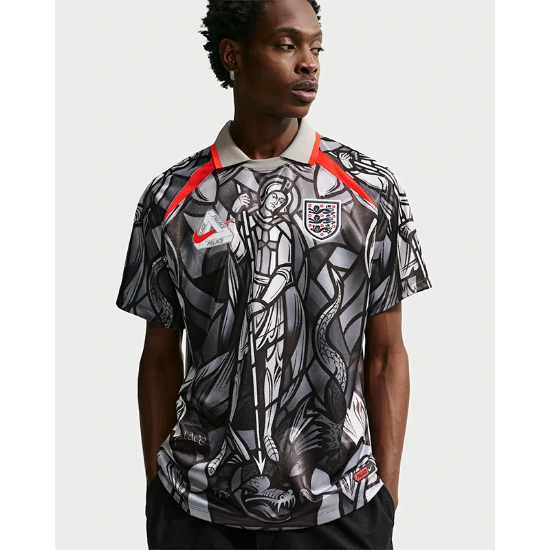 England x Palace Short-Sleeve Football Shirt - Image 3