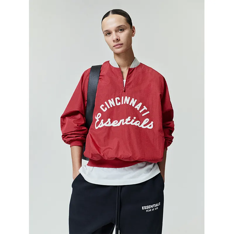 Essentials Reds Half Zip Pullover - Image 3