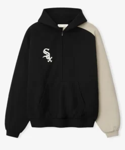 Essentials White Sox Raglan Half Zip Sport Hoodie