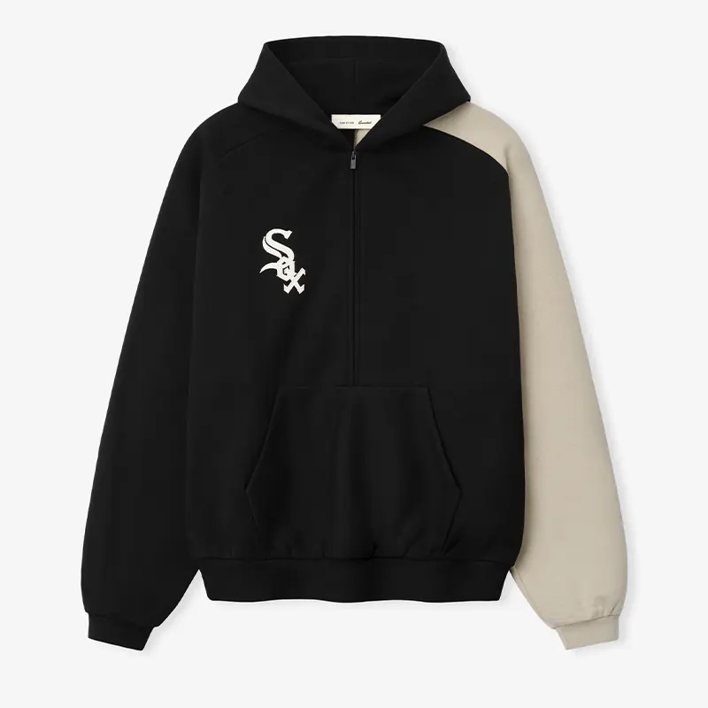 Essentials White Sox Raglan Half Zip Sport Hoodie