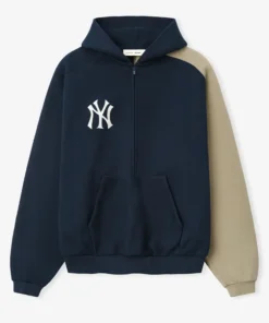 Essentials Yankees Raglan Half Zip Sport Hoodie