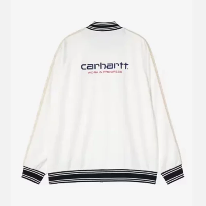 F.C. Real Bristol x Carhartt WIP White Varsity Track Jacket - Image 2