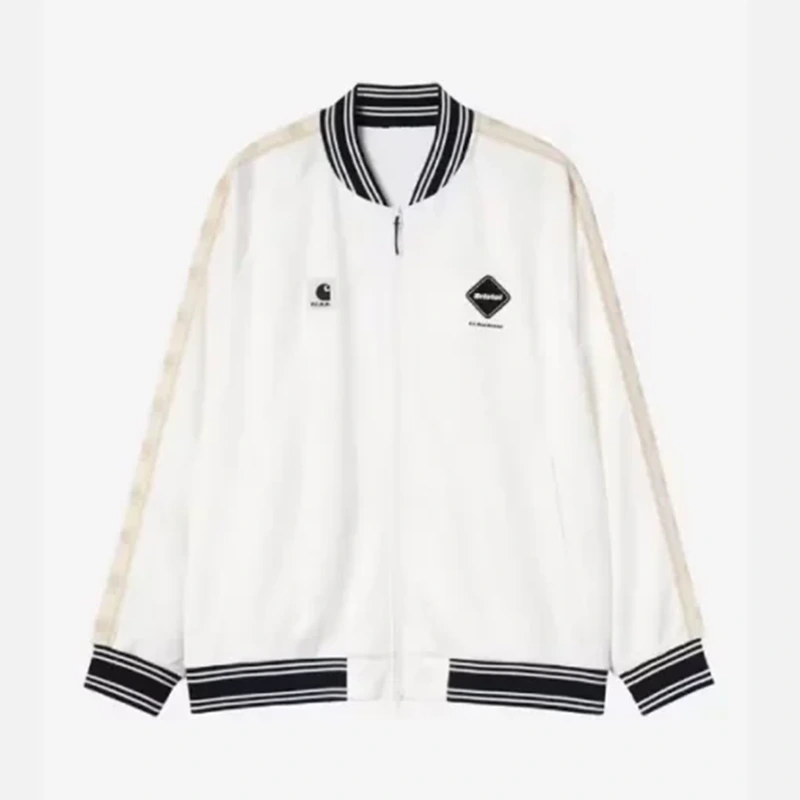 F.C. Real Bristol x Carhartt WIP White Varsity Track Jacket