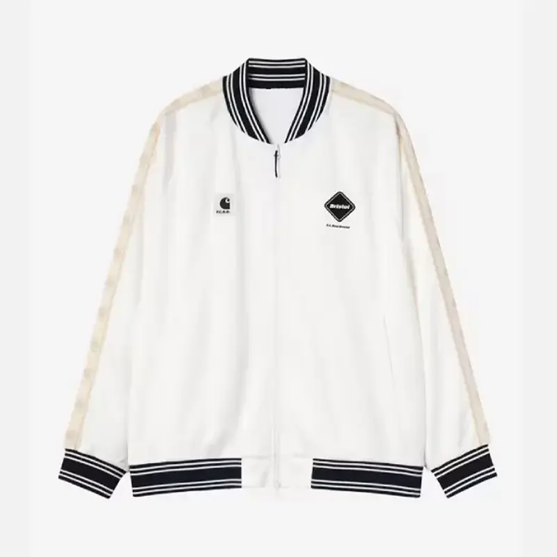 F.C. Real Bristol x Carhartt WIP White Varsity Track Jacket