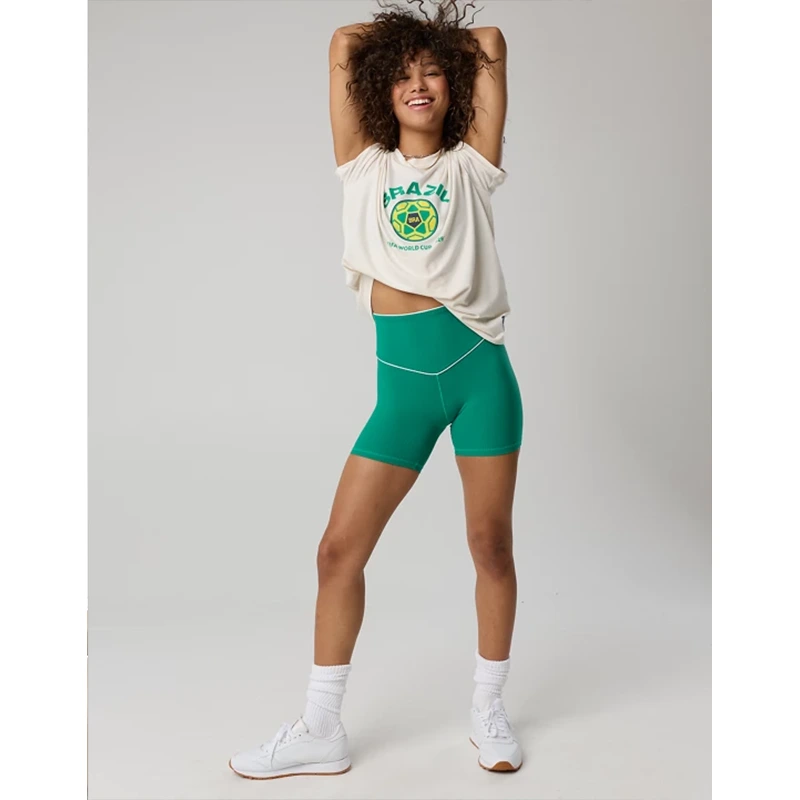 FWC26 OFFLINE By Aerie Brazil Let's Stretch Oversized T-Shirt - Image 6