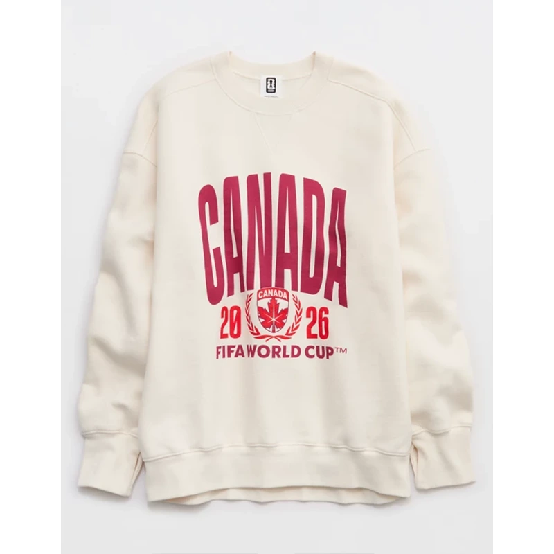 FWC26 OFFLINE By Aerie Canada Cloud Fleece Oversized Crewneck Sweatshirt
