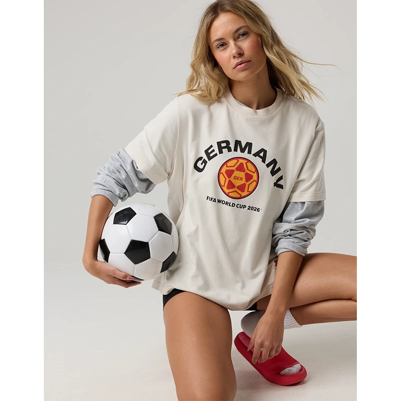 FWC26 OFFLINE By Aerie Germany Let's Stretch Oversized T-Shirt - Image 3