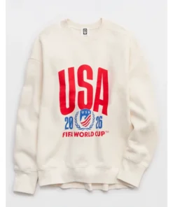 FWC26 OFFLINE By Aerie USA Cloud Fleece Oversized Crewneck Sweatshirt