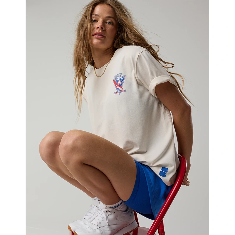 FWC26 OFFLINE By Aerie USA Let's Stretch Oversized T-Shirt - Image 3