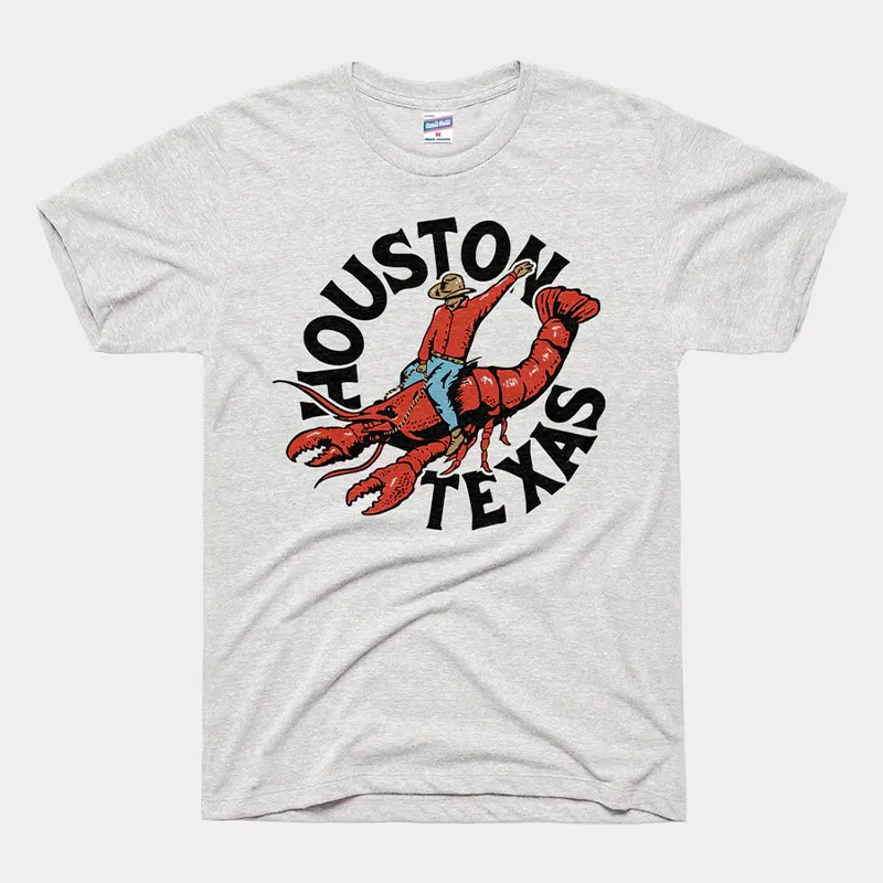Fifa Houston Texas Crawfish Cowboy Ash Tee