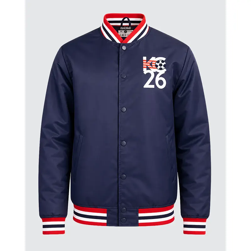 Fifa Kansas City U.S. Soccer Navy Letterman Jacket