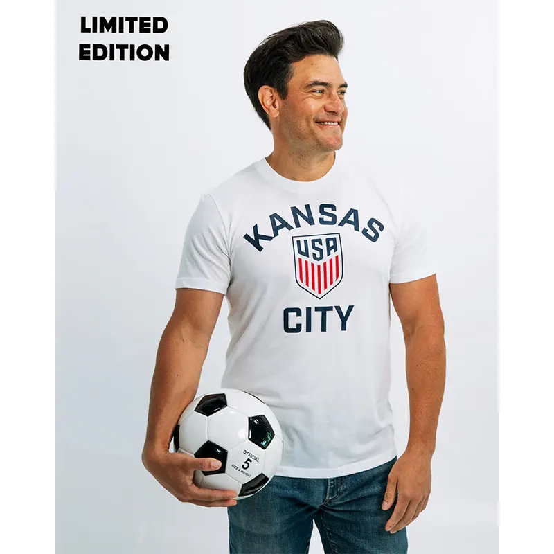 Fifa Kansas City U.S. Soccer Vintage White Tee - Image 2
