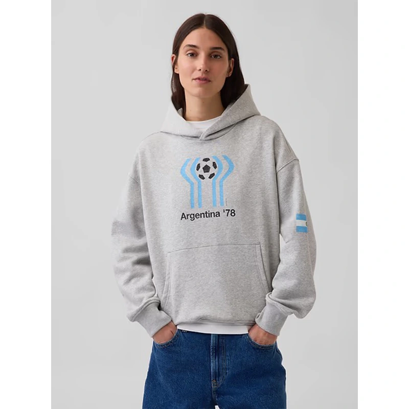 GAP x FIFA World Cup 2026 Argentina VintageSoft Terry Oversized Hoodie - Image 3