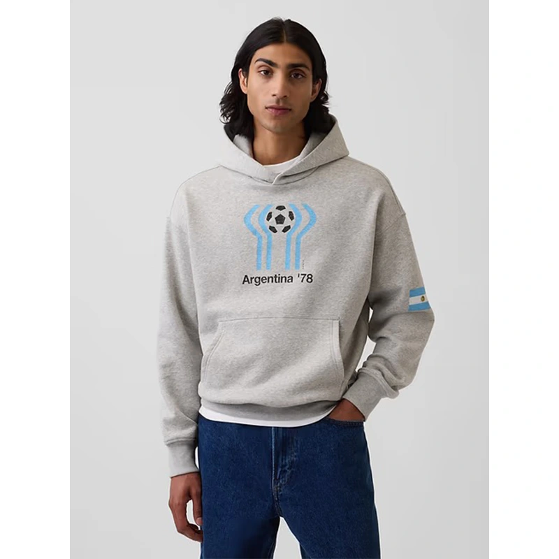 GAP x FIFA World Cup 2026 Argentina VintageSoft Terry Oversized Hoodie - Image 2