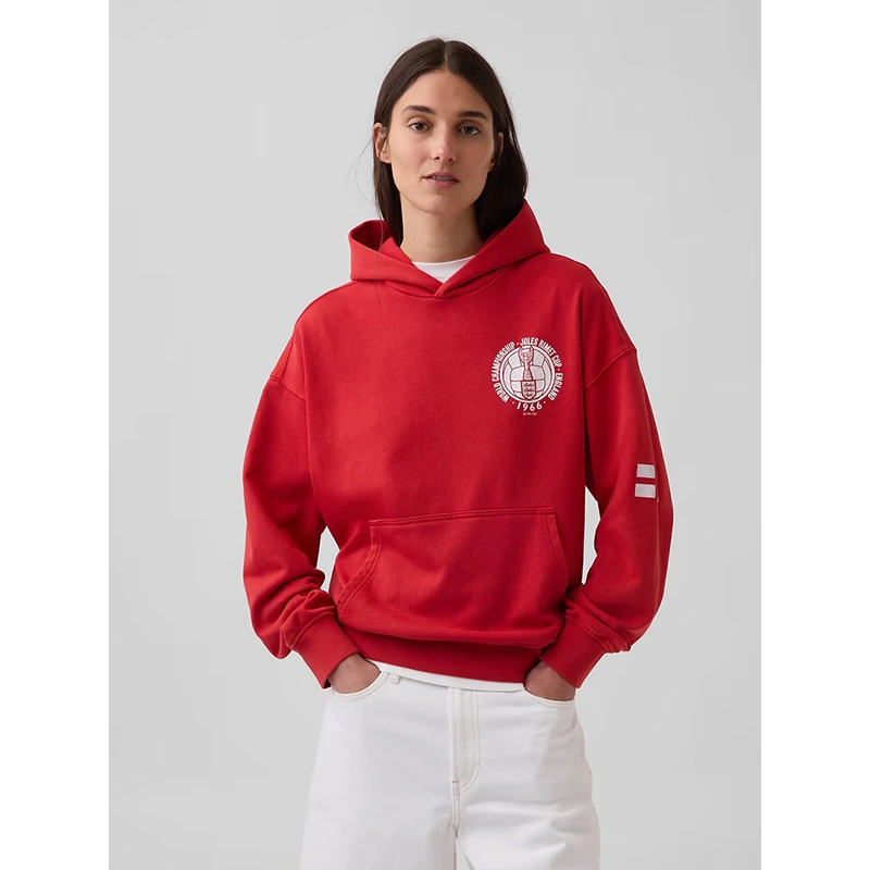 GAP x FIFA World Cup 2026 England VintageSoft Terry Oversized Hoodie - Image 3