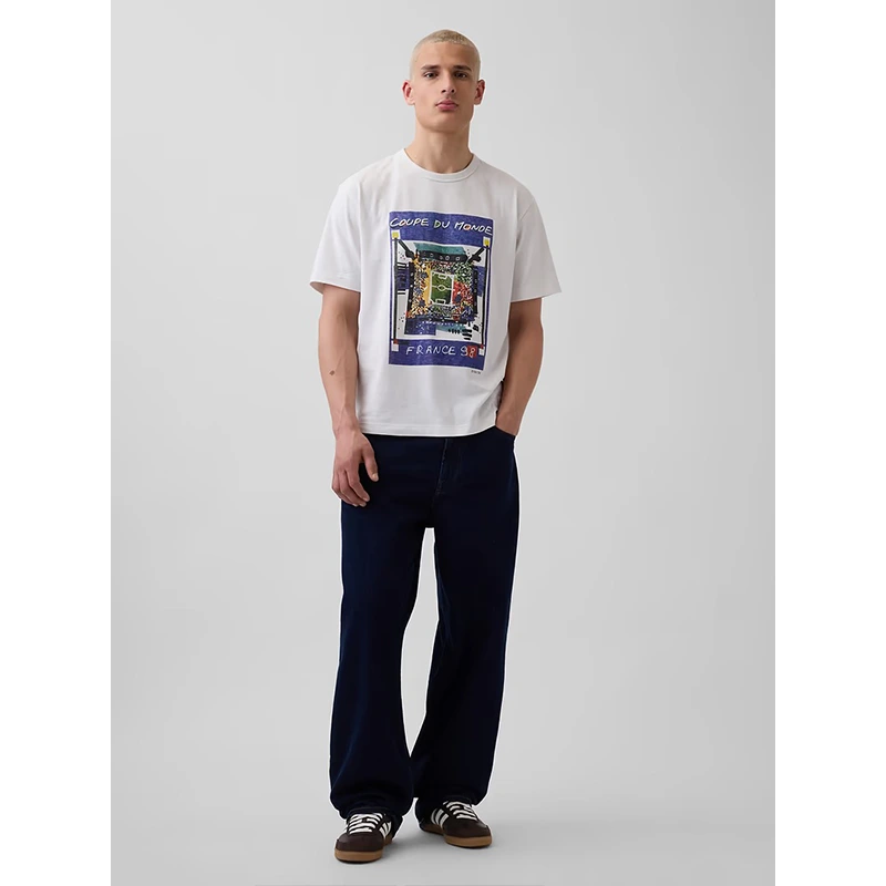 GAP x FIFA World Cup 2026 France Relaxed Graphic T-Shirt - Image 4