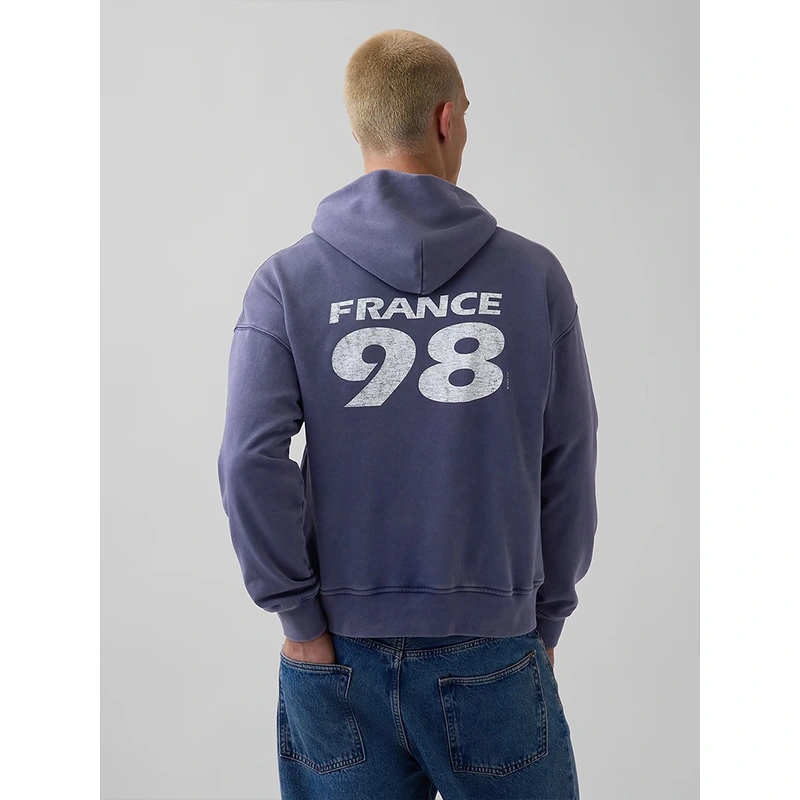 GAP x FIFA World Cup 2026 France VintageSoft Terry Oversized Hoodie - Image 6