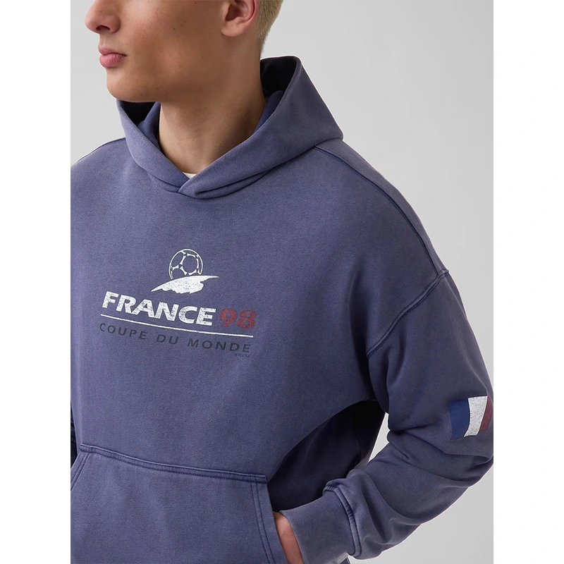 GAP x FIFA World Cup 2026 France VintageSoft Terry Oversized Hoodie - Image 5