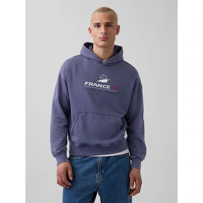 GAP x FIFA World Cup 2026 France VintageSoft Terry Oversized Hoodie - Image 3