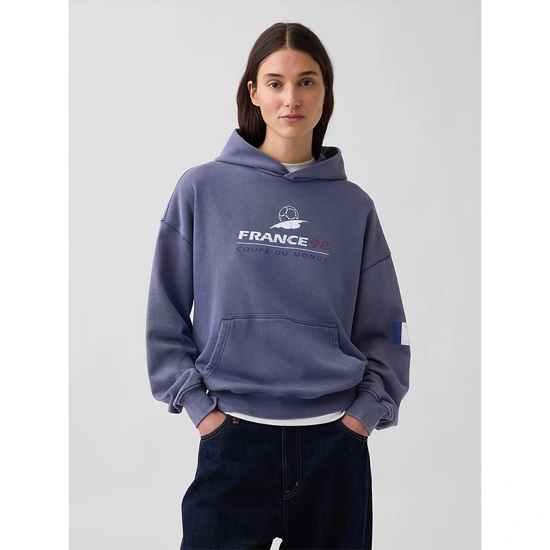 GAP x FIFA World Cup 2026 France VintageSoft Terry Oversized Hoodie - Image 4