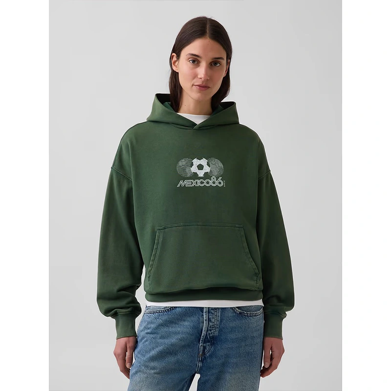 GAP x FIFA World Cup 2026 Mexico VintageSoft Terry Oversized Hoodie - Image 6