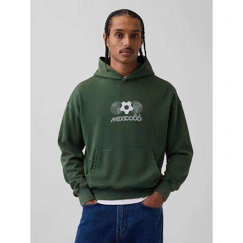 GAP x FIFA World Cup 2026 Mexico VintageSoft Terry Oversized Hoodie - Image 3