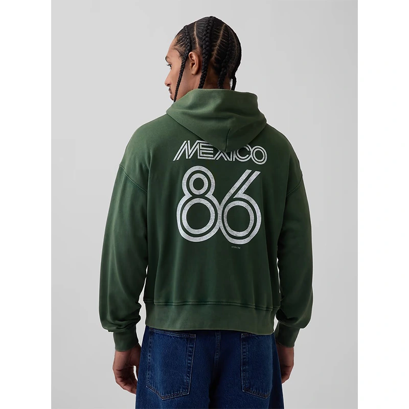 GAP x FIFA World Cup 2026 Mexico VintageSoft Terry Oversized Hoodie - Image 4