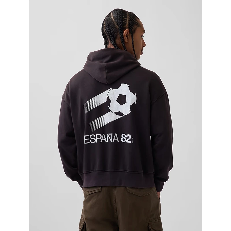 GAP x FIFA World Cup 2026 Spain VintageSoft Terry Oversized Hoodie - Image 4