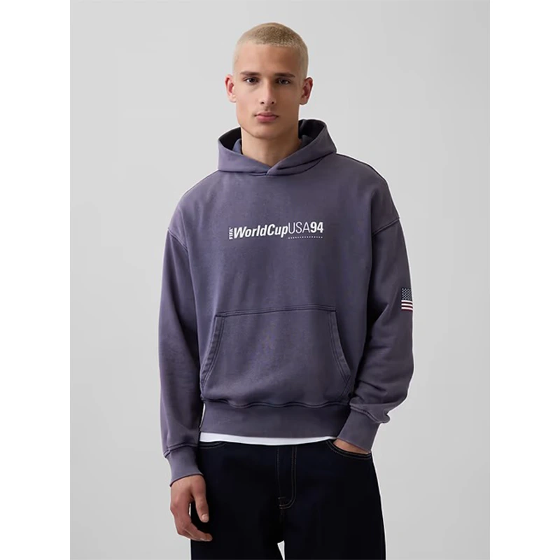 GAP x FIFA World Cup 2026 USA VintageSoft Terry Oversized Hoodie - Image 2