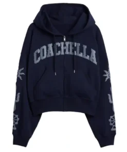 Gap x Coachella Zip Navy Blue Hoodie