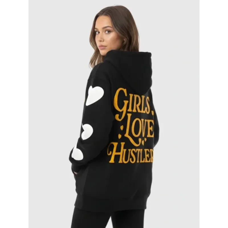 Girls Love Hustlers Hoodie - Image 2