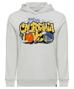 Golden State Warriors Sportiqe x 2PAC California Love Gray Drake Hoodie