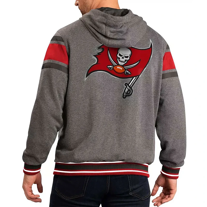 Gray Tampa Bay Buccaneers Extreme Hoodie - Image 2