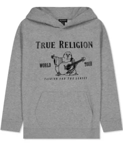 Grey True Religion Hoodie