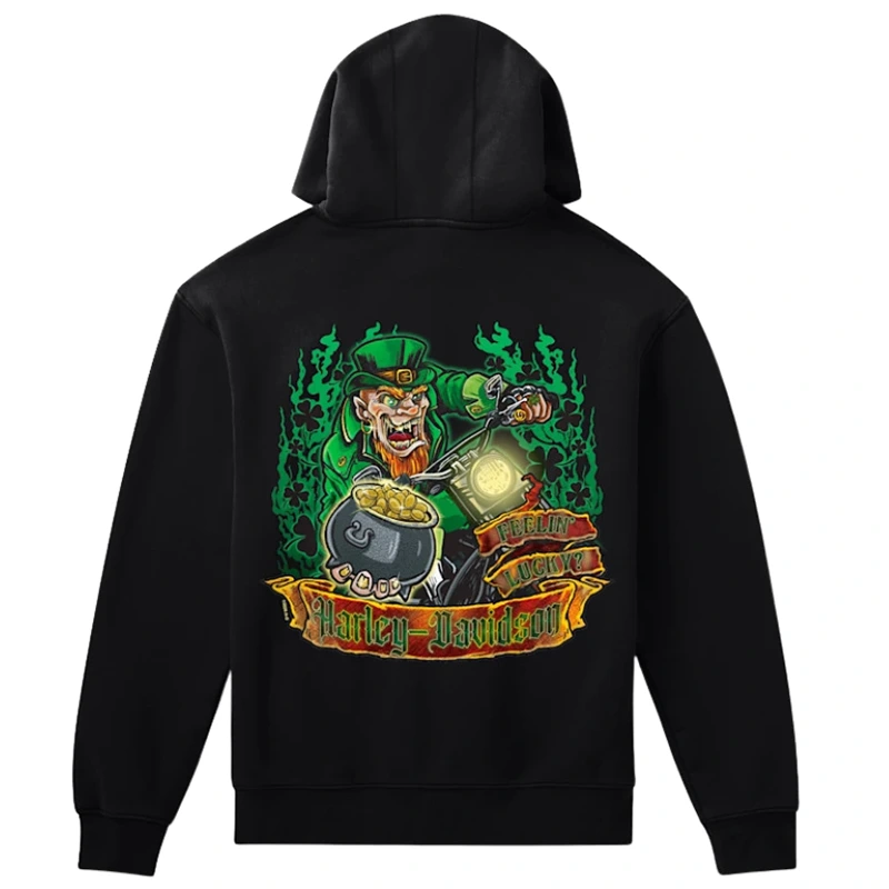 H-D Feeling Lucky Pullover Fleece Hoodie - Image 2