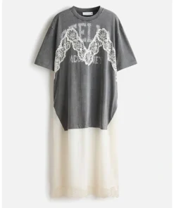 H&M x Stella McCartney Women's Lace-Trimmed T-Shirt