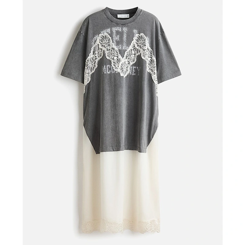 H&M x Stella McCartney Women's Lace-Trimmed T-Shirt