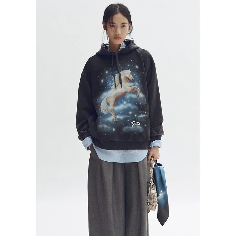 H&M x Stella McCartney Women's Printed Cotton Hoodie - Image 8