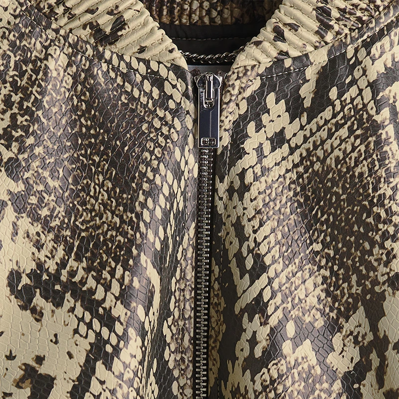 H&M x Stella McCartney Women's Snakeskin-Print Bomber Jacket - Image 3