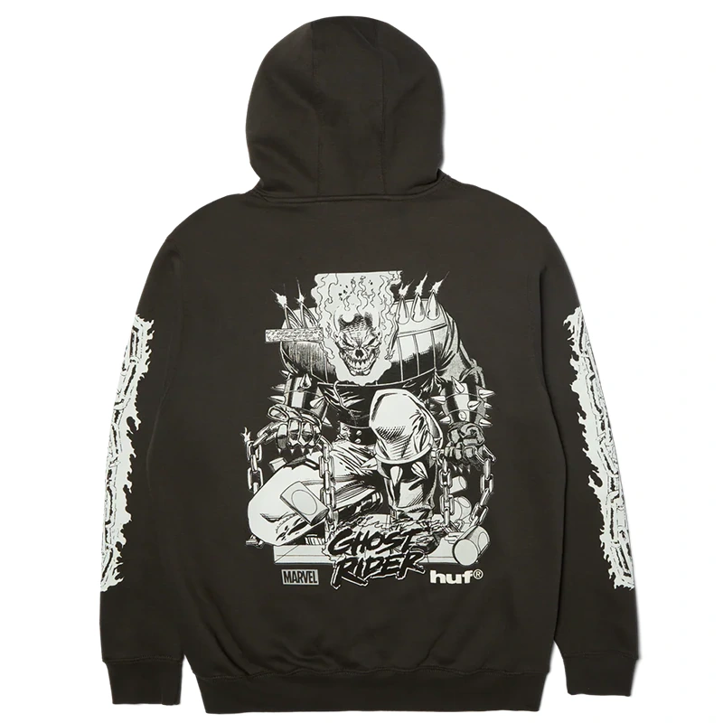 HUF x Marvel Ghost Rider Pullover Hoodie - Image 3